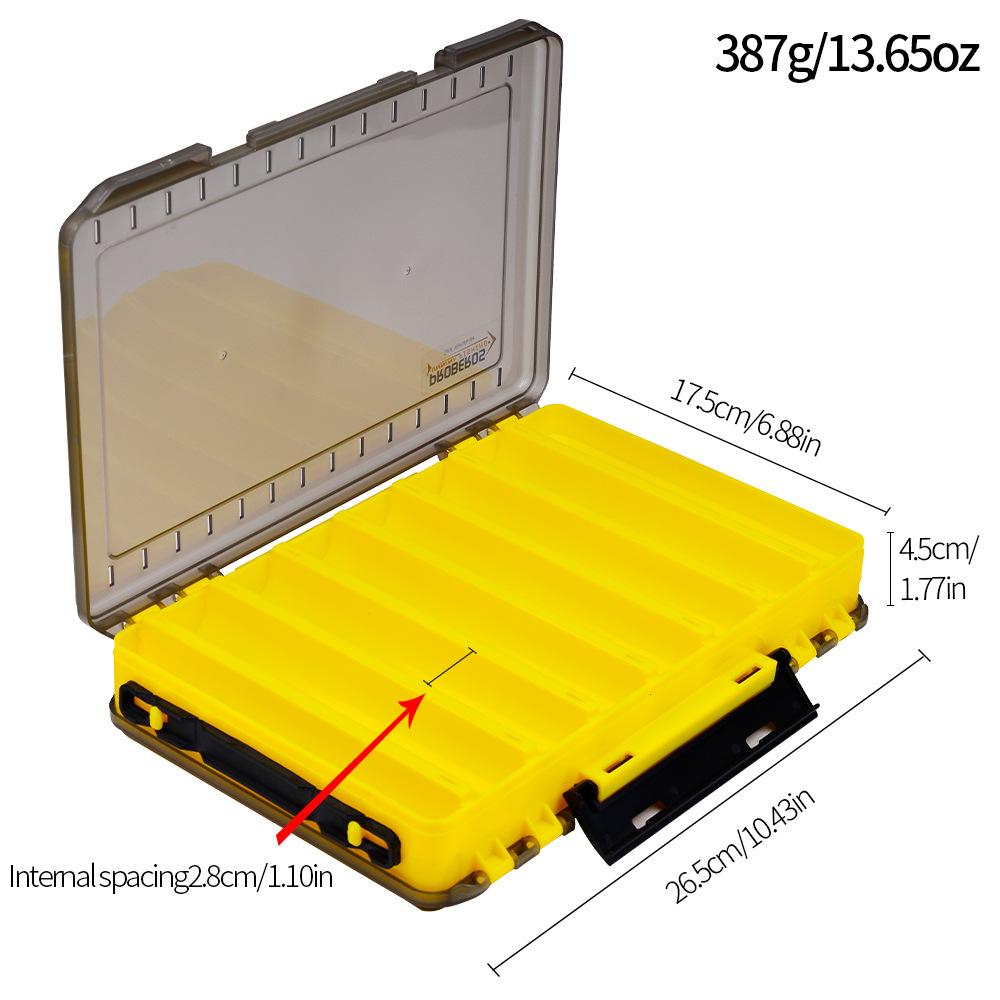 Doppelseitige Sub Box Tragbare Doppelschicht Angelausrüstung PP Box Köder Zubehör Aufbewahrungsbox Mino Bleistift Gefälschte Köder Sub Box