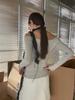 Dorothy Korea Spring Slim-Fit One-Shoulder Clavicle Long Sleeve T-Shirt Women