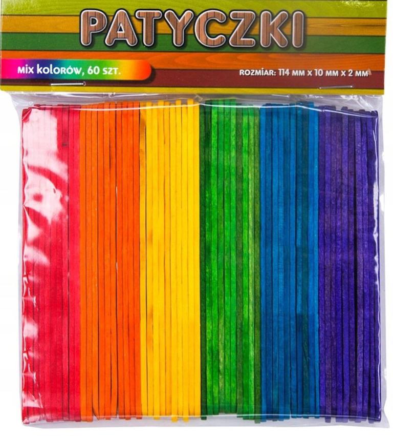 Sticks 6 Colors Pack 60 Pcs 114x10x2mm