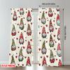 2pcs 2D flat printing Merry Christmas Party Curtains Christmas Gnomes Hearts Digital Printed Polyester Drapes Holiday
