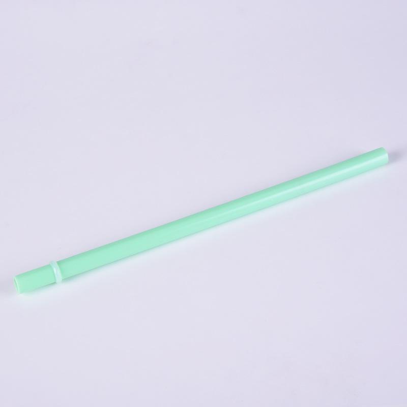 12Mm Aperture Straw Multi-Color Solid Color Plastic Cup Accessories Pp Straw Non-Disposable Straw With Ring