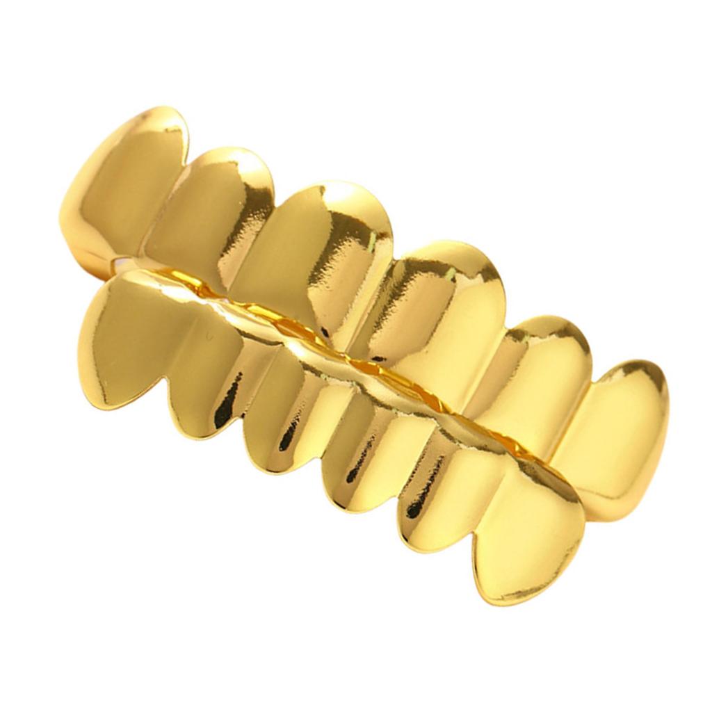 Stylowy zestaw Grillz Hip Hop na górne i dolne zęby, zdejmowane nakładki na zęby, łatwa instalacja, akcesoria dentystyczne na imprezy