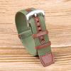 20mm 22mm Nylon Genuine Leather Strap for Khaki Field Watch Green Black Grey Replacement Wristband Men Outdoor Sport Watchband