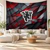 Tapestry ścienne Manchester United, Miękka tkanina do zawieszenia na ścianie, Dekoracyjne tło do sypialni, Sztuka ścienna do domu