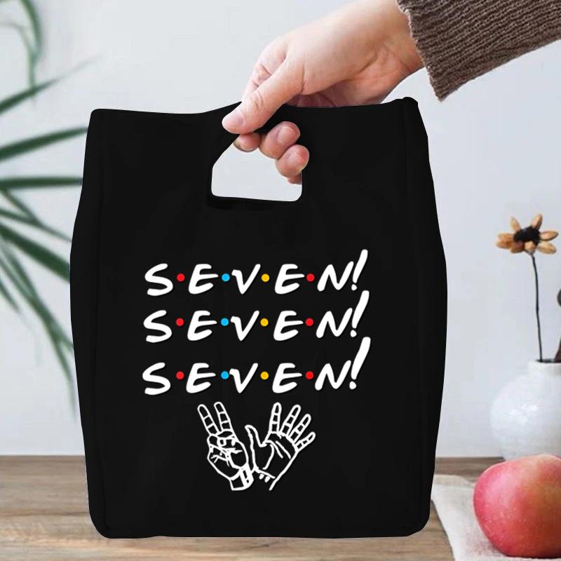 Bolsas de Almuerzo con Estampado de Friends Central Perk para Mujeres Hombres Bolsas Tote Portátiles Aisladas Serie de TV Friends Bolsas Térmicas para Alimentos Eco para Niños