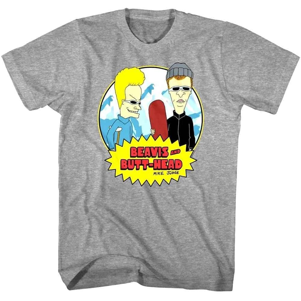 Beavis and Butthead Snowboarding Men s T Shirt XL