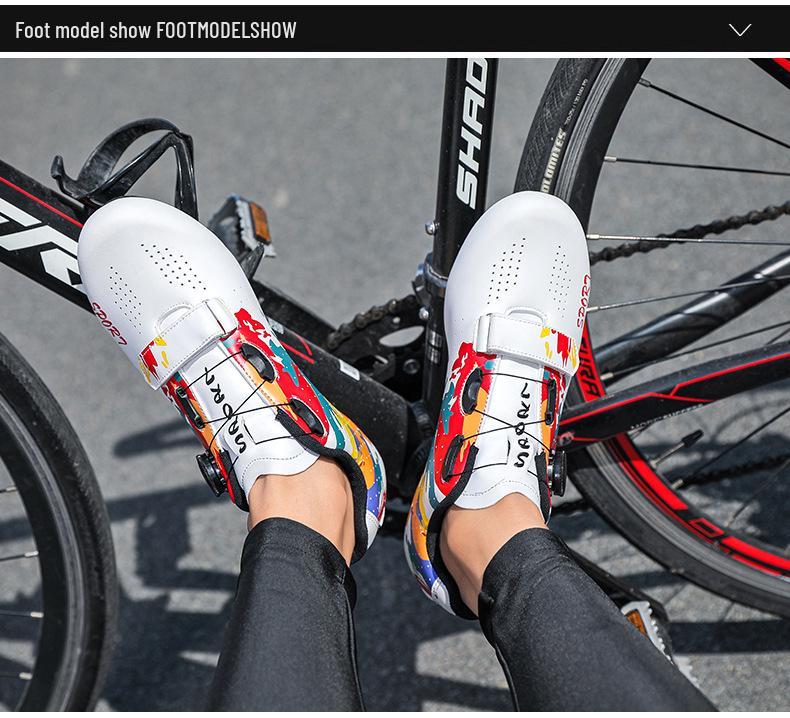 Cross-Border Unisex Clipless Cycling Shoes - Professional Mountain & Road Bike Footwear with Hard Sole