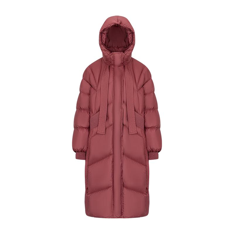 AILAIYI Damen Lange Kapuzen-Daunenjacke für den Winter