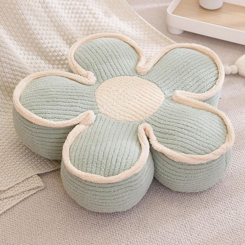 Soft Stuffed Flower Extra Thick Cushion Girly Room Decor Pillow Lifelike Sunflower Plush Toys Baby Kids Birthday Gift 50/65cm