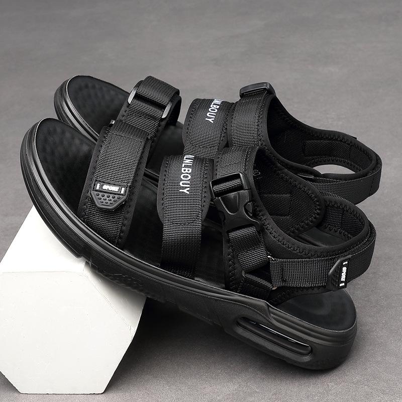 2025 summer new men's mesh breathable beach shoes air cushion sole sandals youth trend casual sandals 8859