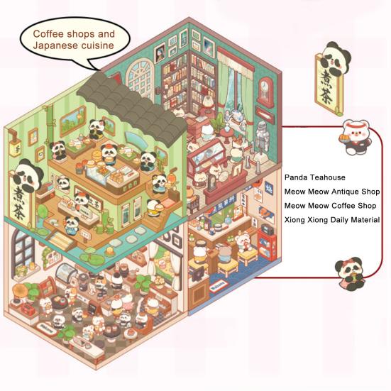 Miniature Scene Collection Book Vibrant Color Miniature Scene Book with Tweezers 3D Sticker