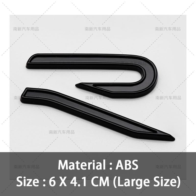 LMN1 2026 Hot VOLKSWAGEN 3D ABS New R Badge Rear Trunk Emblem Car Stickers Decal For VW Volkswagen Golf 6 7 8 GTI MK6 Mk7 MK8 Car Sty