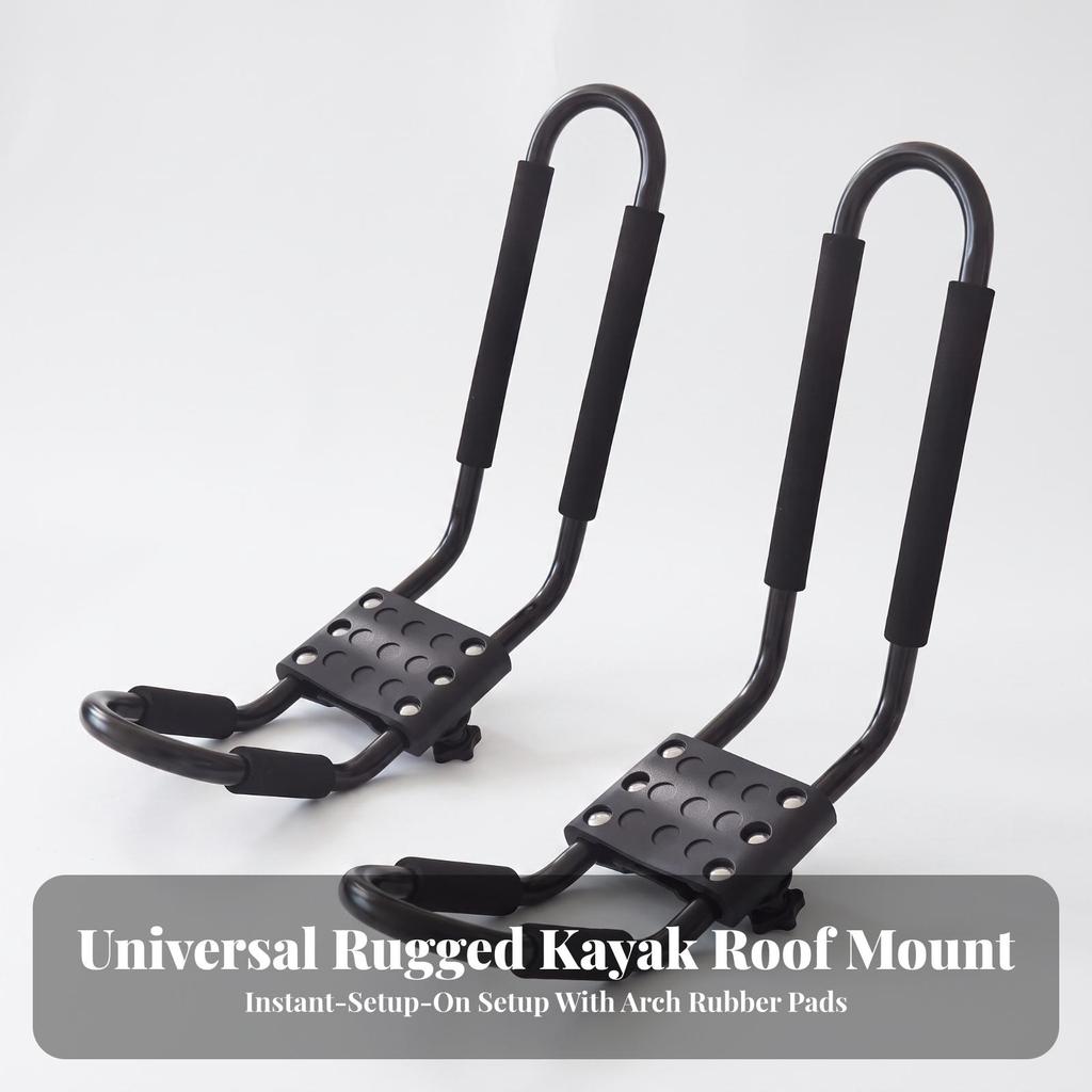 Kayak Rack with Mounting Hardware Padded Carrier Safeguarding for Kayakers