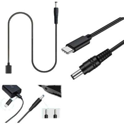 TypeC zu DC- Boost-Kabel DC5V auf 12V WiFi zu Powerbank- Kabelanschluss mit 8 DC-Adapterbuchsen für WLAN-Router-Modem