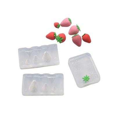 Flexible Silikon Mini Erdbeerform Für DIY Harzguss Basteln Kleine Dekorationen Handgemachter Schmuck Und Bastelartikel