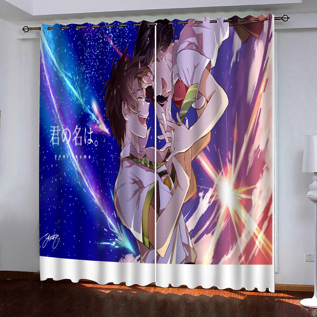 High-Density Blackout Curtains, Daytime Curtains, Your Name Is Beautiful 3D Digital Printing Blackout Curtains