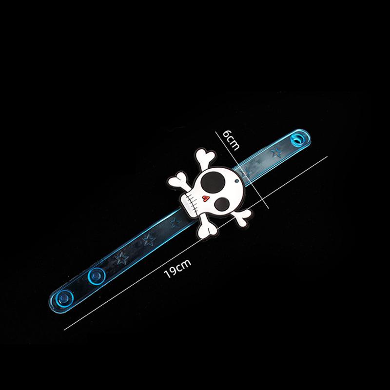 96PCS Christmas Light Up Bracelet LED Flashing Santa Skull Bat Pumpkin Watch Children's Gift Party Decoration