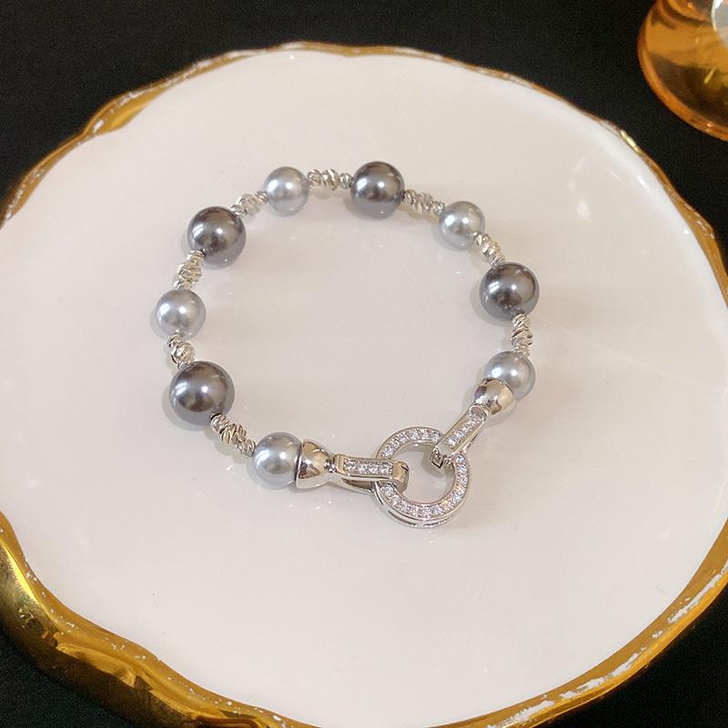 2024 Trendy Freshwater Pearl Bracelet: Simple, Elegant European & American Style Jewelry