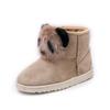 Snow Boots Women's Short Boots Velvet New Women's Boots 2025 Winter Korean Version Cotton Shoes Hairball Panda Short Boots
