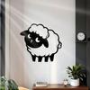 Large Laser Cut Sheep Metal Wall Art Black Iron Flock Modern Home Decor