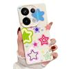 Blended Colorful Stars Pattern Case Xiaomi 14T 13T 11T Pro Leather Texture Silicone Cover Funda For Redmi Note 14 13 Pro 4G 5G 12 11
