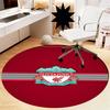 Alfombra Redonda Estampada del Liverpool Football Club Alfombra para Silla Alfombra de Área Felpudos para Entrada, para Silla de Oficina Sala de Estar Dormitorio Cocina.