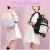 Adorable Cartoon Nylon Kids Backpack Lightweight Comfortable For School And Travel