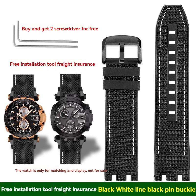 

For Tissot MotoGP Racing T115 Series T115.417/427 Series High Quality Nylon Rubber Strap Sports Men s Accessories 22mm