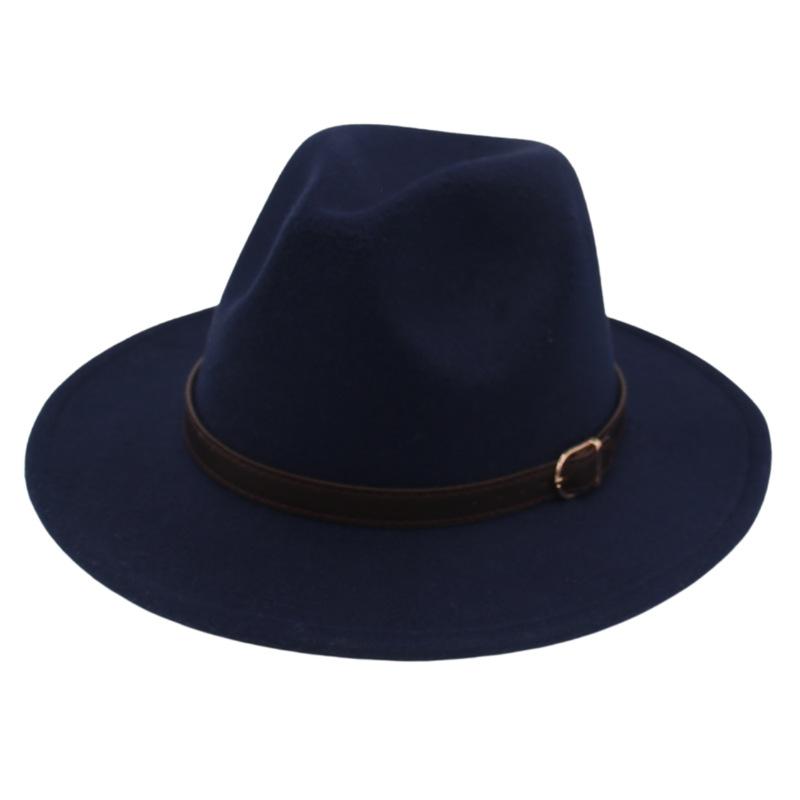 European And American Style Small Belt Top Hat Model Wears And Takes Pictures, Big-Brimmed Jazz Hat Modifies Face Shape, Ethnic Style Men'S And