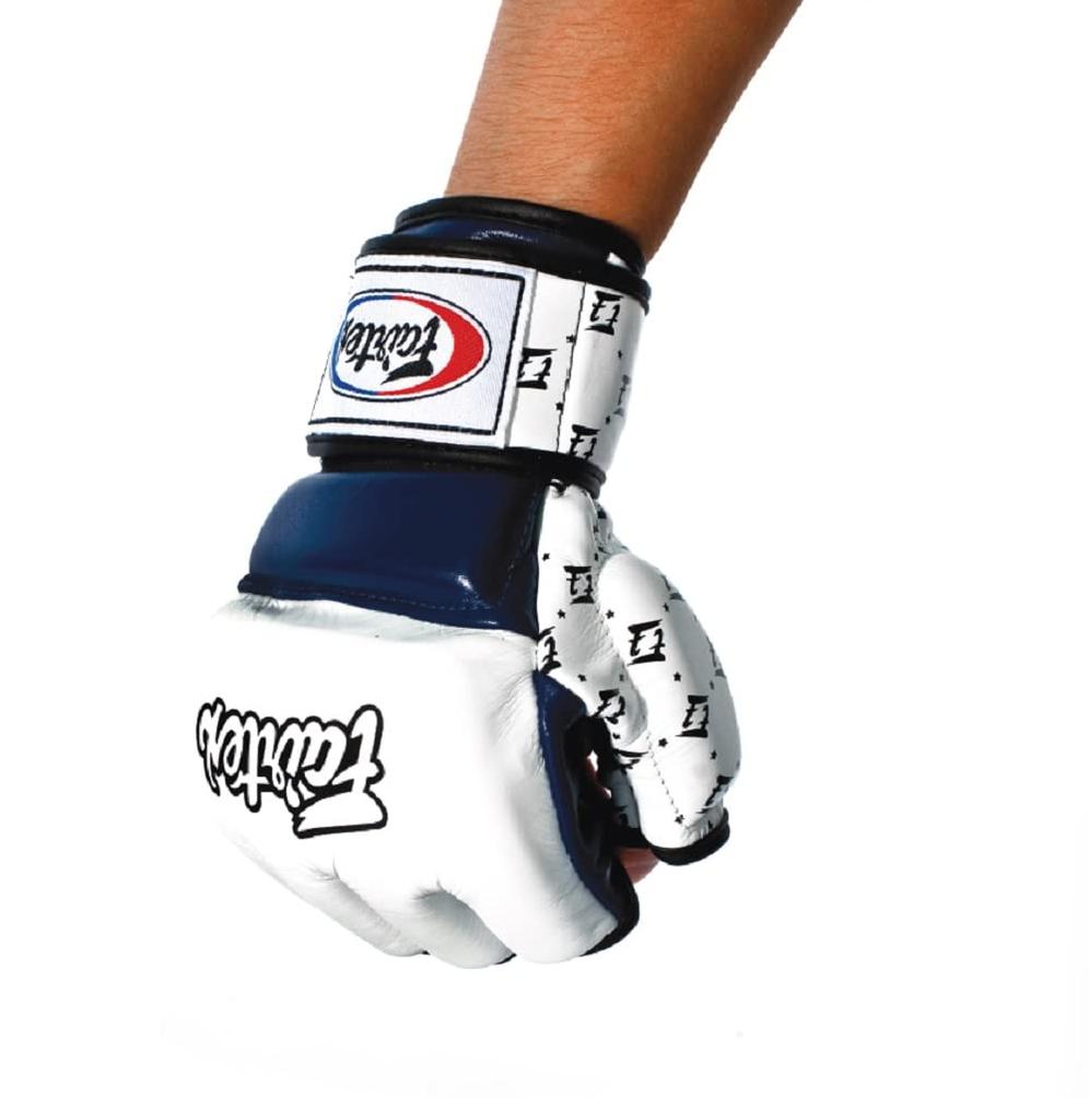 Fairtex MMA Sparring Gloves FGV17 (L, White/Black)
