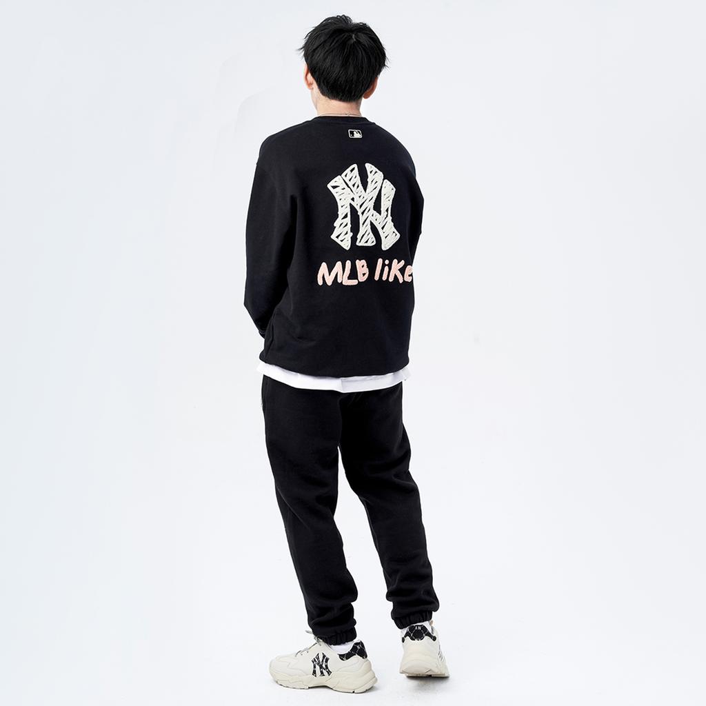 New MLB New York Yankees Knitted Sweatpants Unisex Black 3APT00216-50BKS