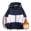 Jacket men's and women's same spring and autumn hooded trench coat sports casual loose color matching coat