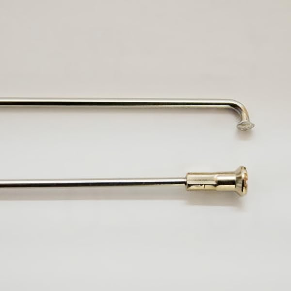 HOSHI SPOKES #14 Stainless Steel Spokes, Plain, 292mm, Pack of 18, Brass Nipples Included