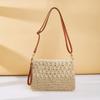 Straw Crossbody Bags for Women Summer Woven Shoulder Bag Purse Raffia Beach Wristlet Crochet Handbag Purse for Women