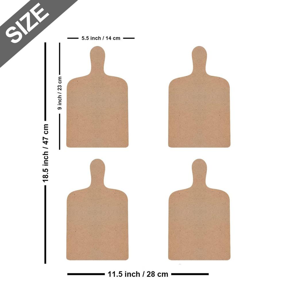 Wall Art Wooden Kitchen Home Decor Items Pack of 4