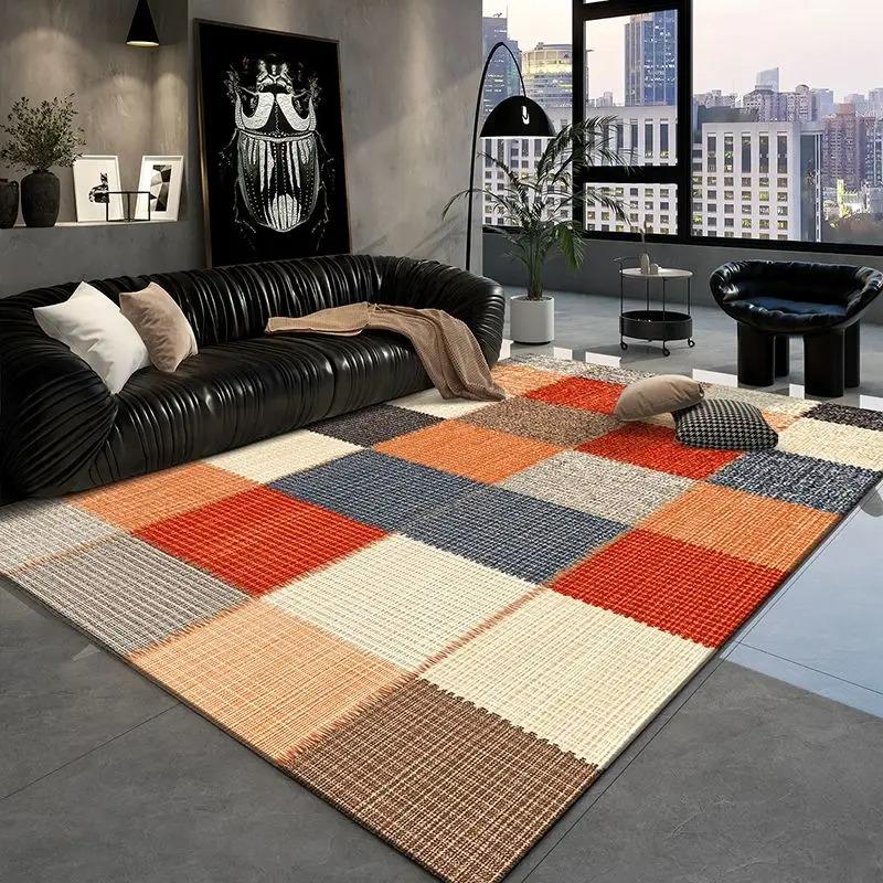 Nordic Geometric Carpet Rugs for Bedroom Washroom Floor Mat Living Room Decoration Rugs for Bedroom Carpets for Living Room