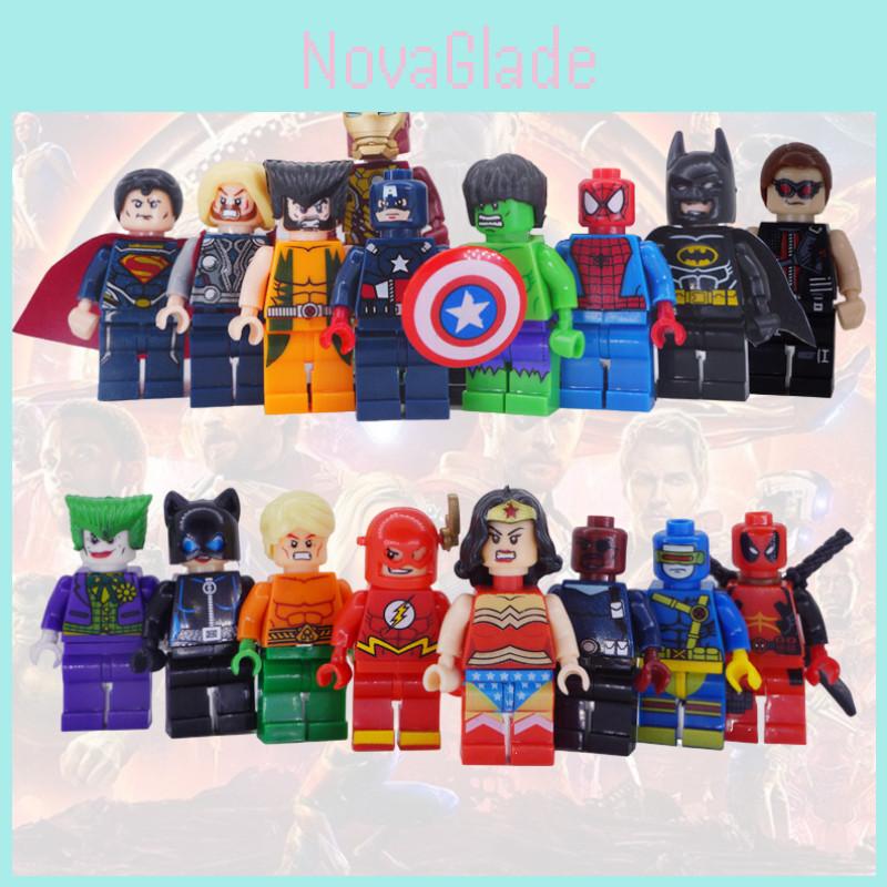 Superhero Mini Figures Set 50-100 Pieces Abs Plastic Diy Building Blocks Export Type