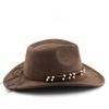Western Cowboy Stil Wildleder Jazzhut Für Unisex