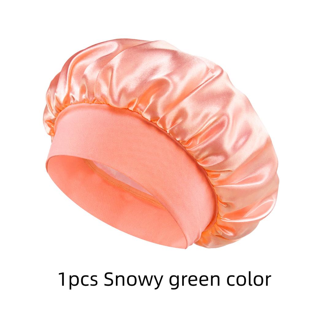 1/3/5/10pcs mix Satin Bonnet Silk Hair Bonnet for Sleeping Sleep Bonnets for Women Large Wide Soft Band Sleep Cap for Curly Hair