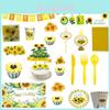 Cheerful Sunflowers Theme Party Decoration Set For Memorable Baby Showers And Kids Birthdays