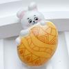 10Pcs New Cute Cartoon Easter Bunny, Egg, Turkey Series Flat Back Ornament Jewelry Bows Accessories