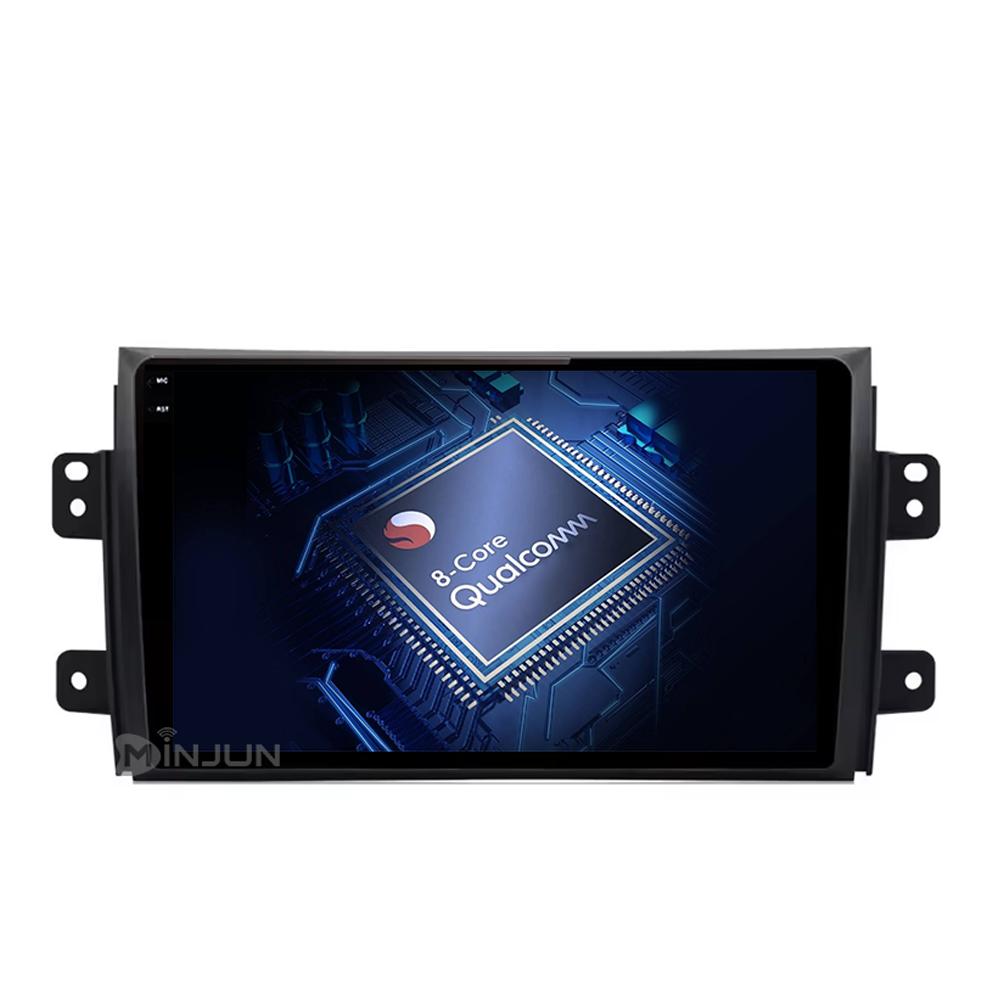 Android 14 Car Radio For Suzuki SX4 2006  2007 2008 2009 2010 - 2014 Qualcomm Wireless Carplay Auto Multimedia Player Navigation