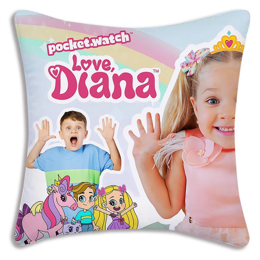 Cute Love For Dianas Pillow Covers Cartoon Sofa Decorative Home Double-sided Printing Short Plush Cute Cushion Cover