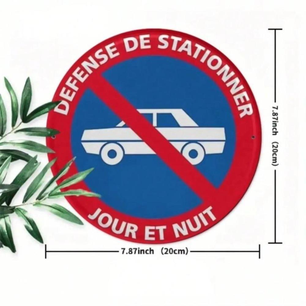 Vintage Metal Sign "No Parking Day And Night" Wall Decor for Home Bar Farmhouse