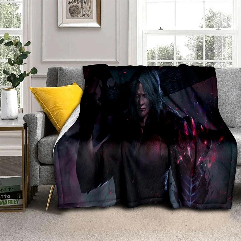 3D DMC Game D-Devil May Cry Gamer Blanket,Soft Throw Blanket for Home Bedroom Bed Sofa Picnic Travel Office Cover Blanket Kids