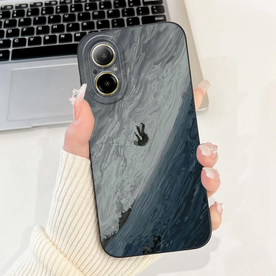 For Realme C67 4G Case RMX3890 Cute Panda Cartoon Cover Anti-Drop Phone Case For Realme C67 RealmeC67 4G Back Covers Soft Fundas