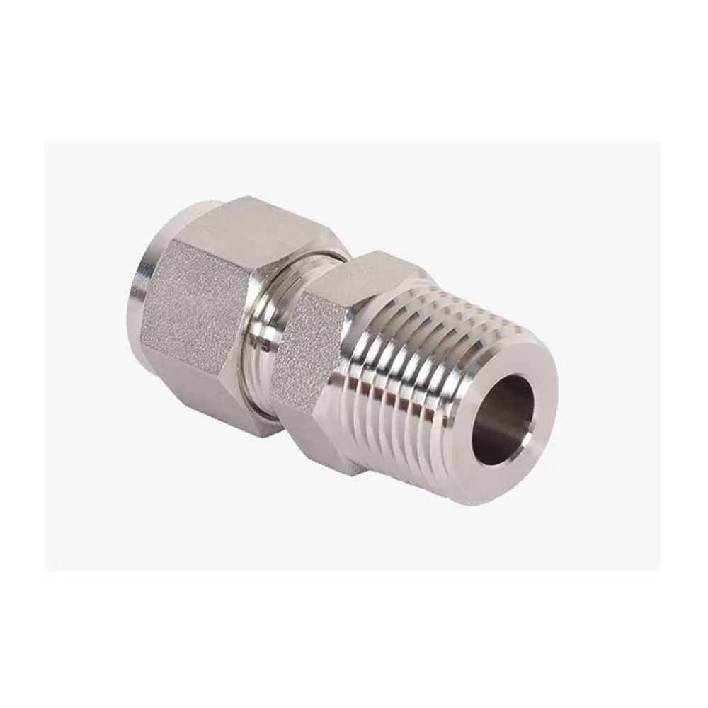 1Pcs 304 SS Tube Connector Metric ZG Pipe Fitting for Oil Water Gas