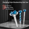 Three-Blade Woodworking Hole Saw & Hinge Expander for Electric Drill