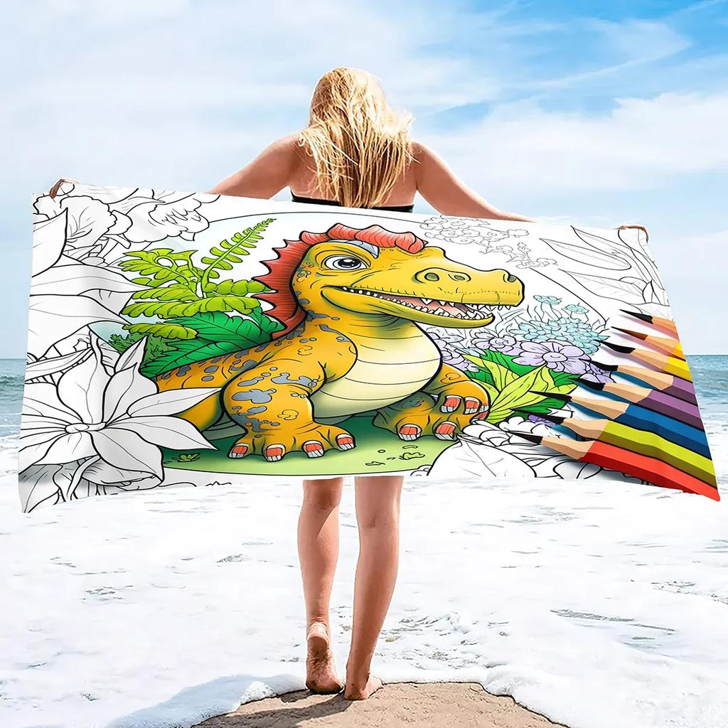Microfiber Kids Beach Towels Bath Towels for Toddlers Quick Dry Pool Towels Sand Free Beach Blanket for Travel Camping Vacation