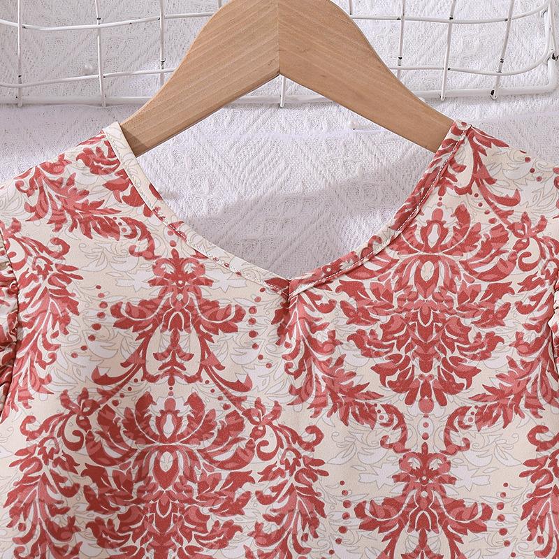 Girls' Fashion Set: Spring/Summer Children's Loose-Fit Pants Two-Piece Set